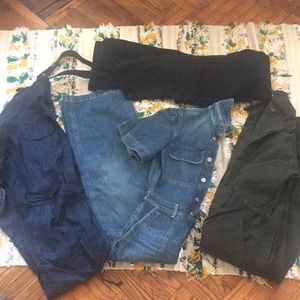 Citizens of humanity ~ 4 size small jumpsuit/overalls bundle!